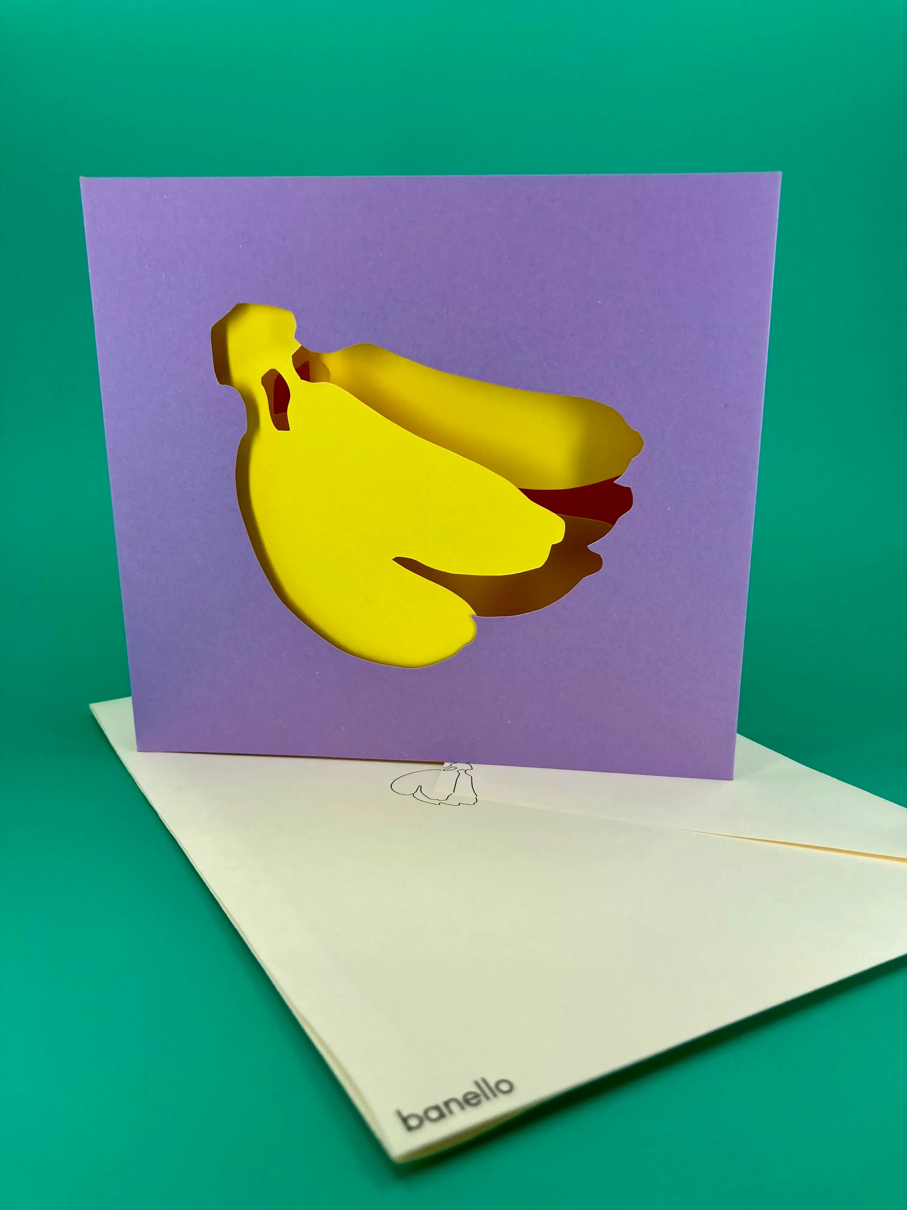 Pop up bananas card Banello Cards - Fun Printable Pop Up Cards