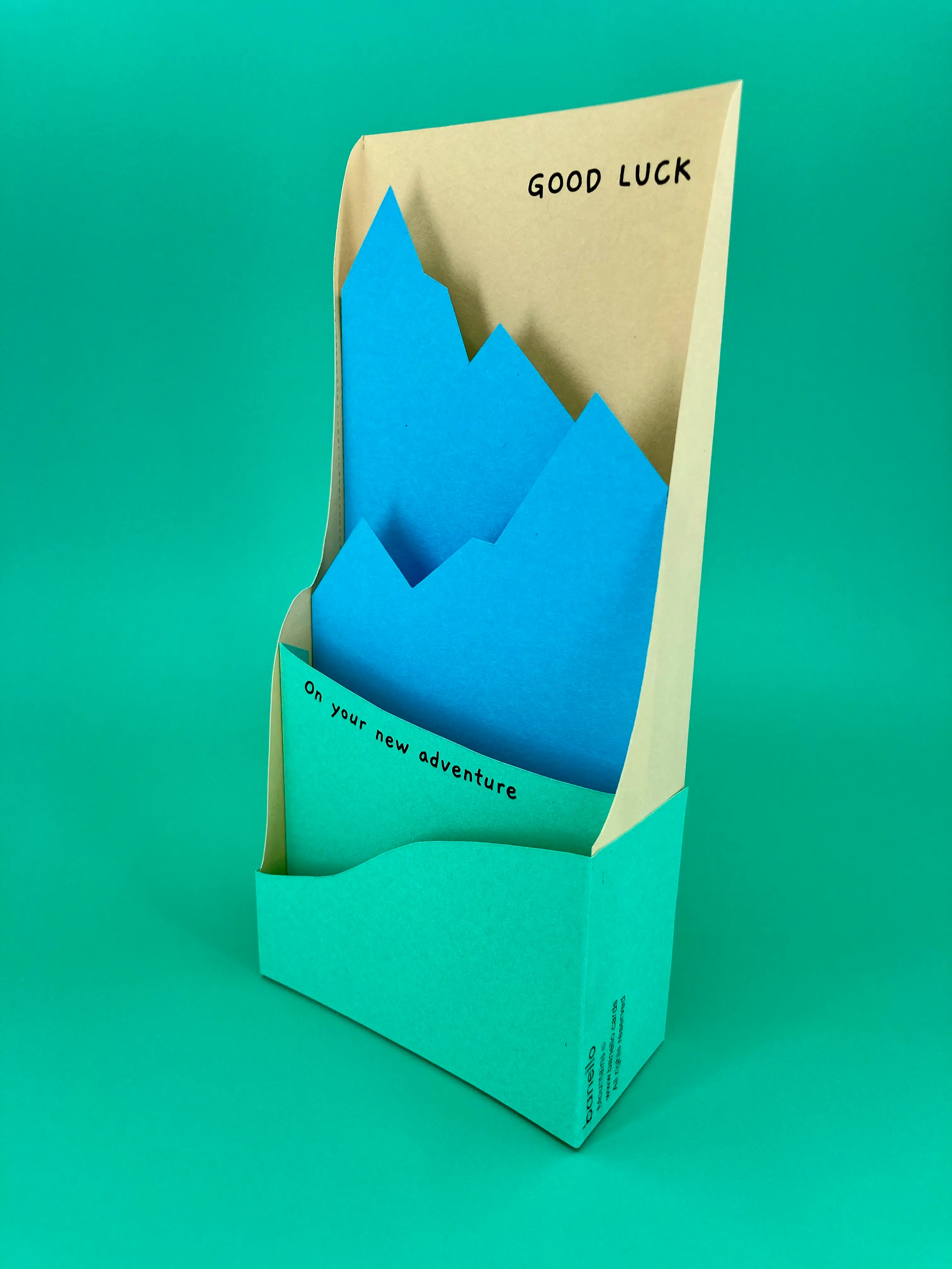 Good Luck card for new beginnings Banello Cards - Fun Printable Pop Up Cards
