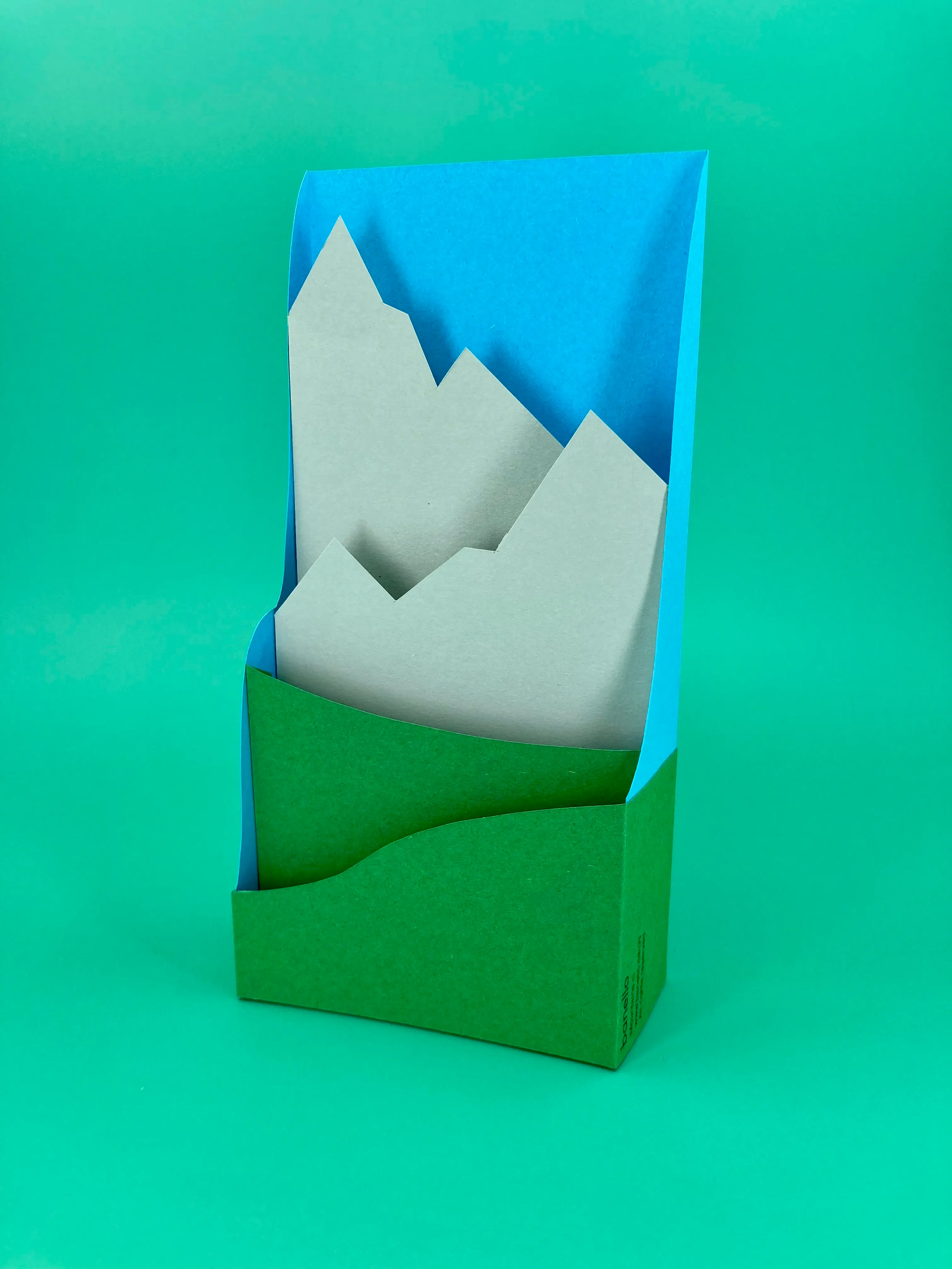 pop up birthday card of mountain landscape Banello Cards - Fun Printable Pop Up Cards